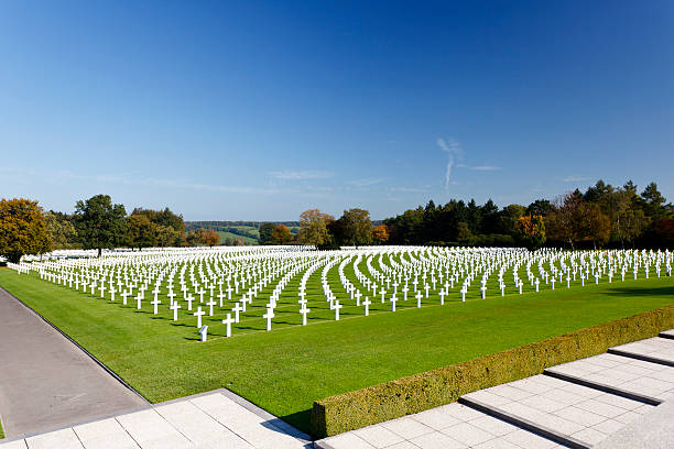 istock Military Cemetery Crosses 184327572