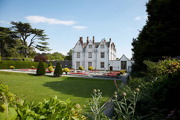 istock Summer flowers stately home in background 184327824