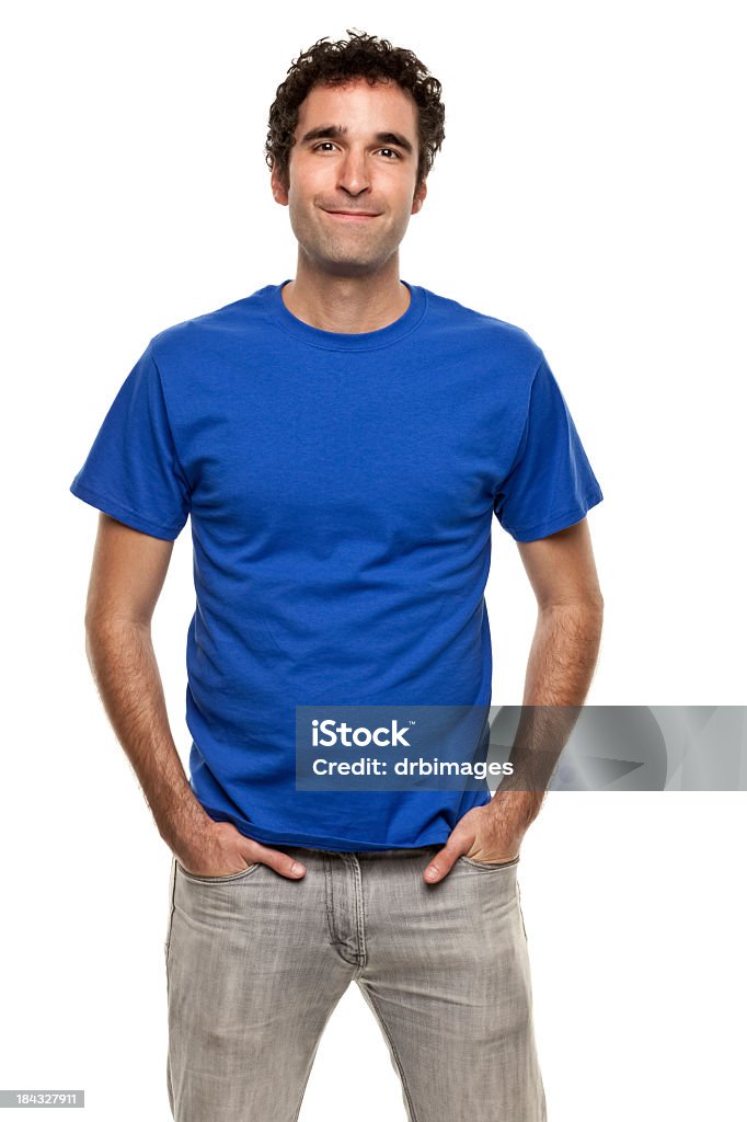 Retrato masculino - Foto de stock de Camiseta royalty-free