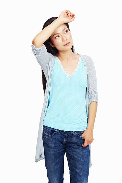 istock Tired business woman 184329329