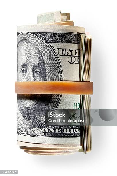 Rolka Dolarów Banknotów - zdjęcia stockowe i więcej obrazów Zwój banknotów - Zwój banknotów, Banknot, Banknot USA