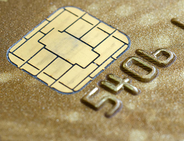 istock Credit card with gold chip 184329801