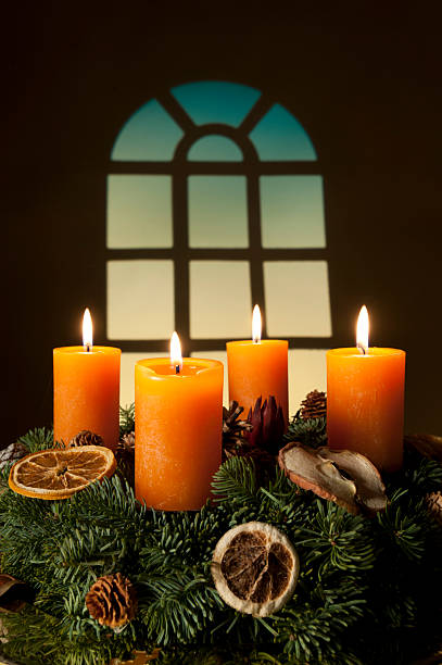 Advent wreath Advent wreath advent candle wreath adventskranz stock pictures, royalty-free photos & images