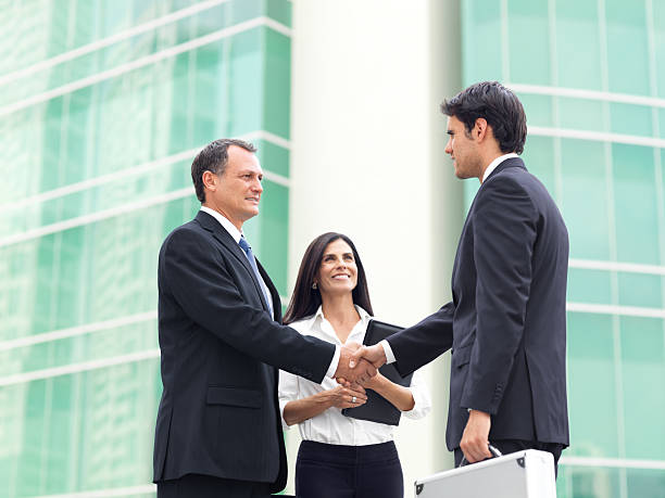 istock Business men shaking hand 184330602