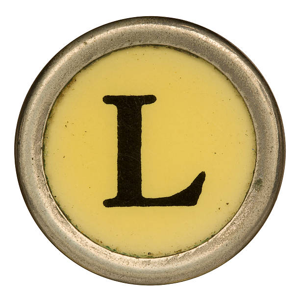 istock Alphabet - Letter L from old Manual Typewriter. 184330788