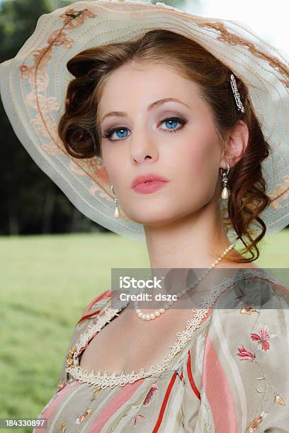 Southern Belle Stock Photo - Download Image Now - Victorian Style, One Woman Only, Formalwear