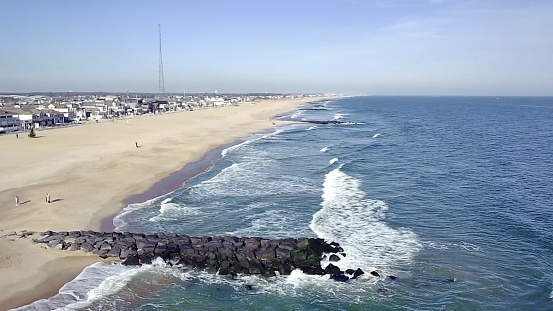 Beach, ocean, aerial view, Manasquan, Jersey shore