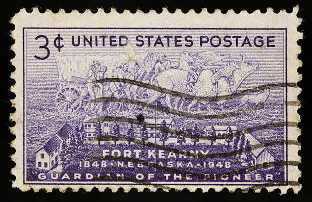 istock US vintage postage stamp fort kearny 3 cents 184331169