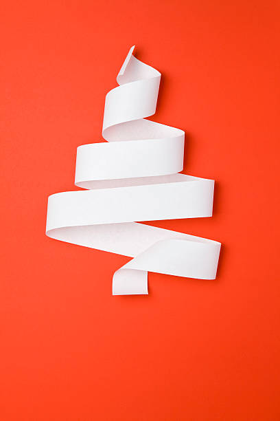 istock Christmas Tree Made Of Paper 184331282