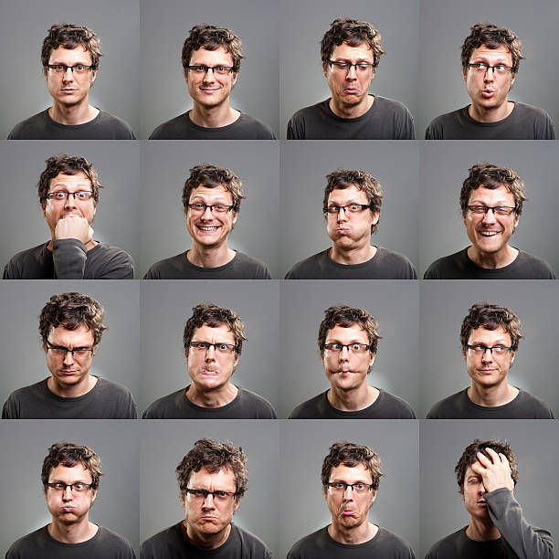 Facial expressions stock photo