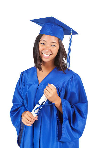 Young African American Woman at graduation.