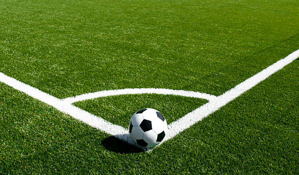 istock Corner kick on beautiful soccer field 184331876