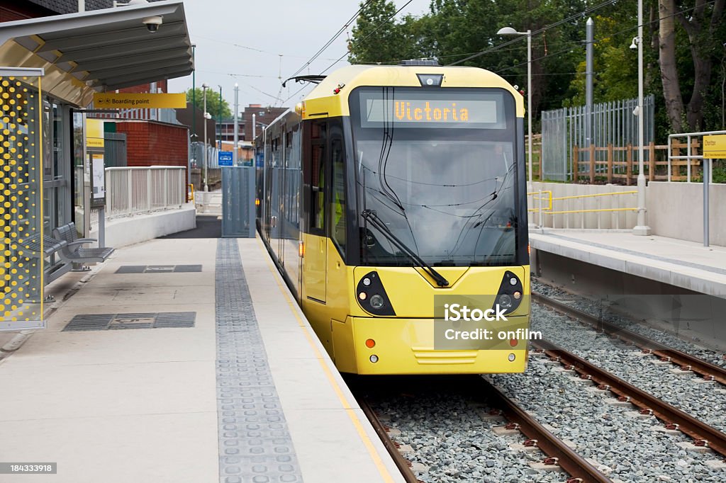 Manchester bonde, nova Estação Metrolink - Foto de stock de Manchester - Grande Manchester royalty-free