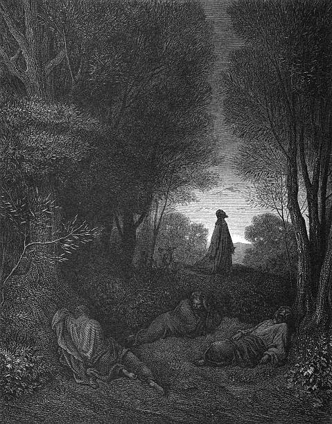 예수스 가든 - garden of gethsemane stock illustrations