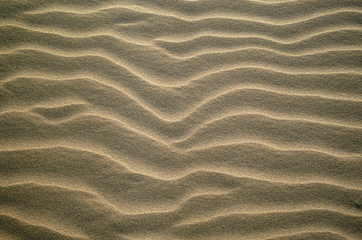 Full frame background of wave patterned sand