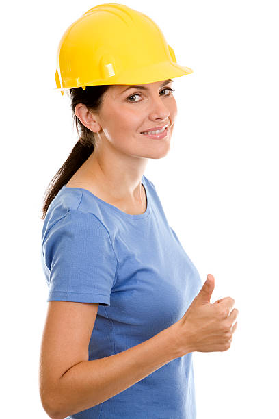 istock woman in helmet 184334759
