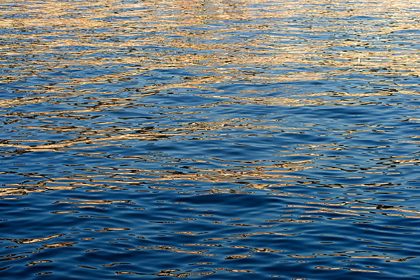 istock blue water with golden ripples 184334954