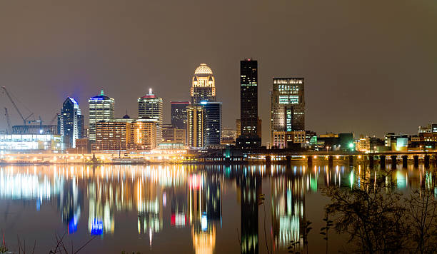 istock Louisville Skyline at Night 184335021