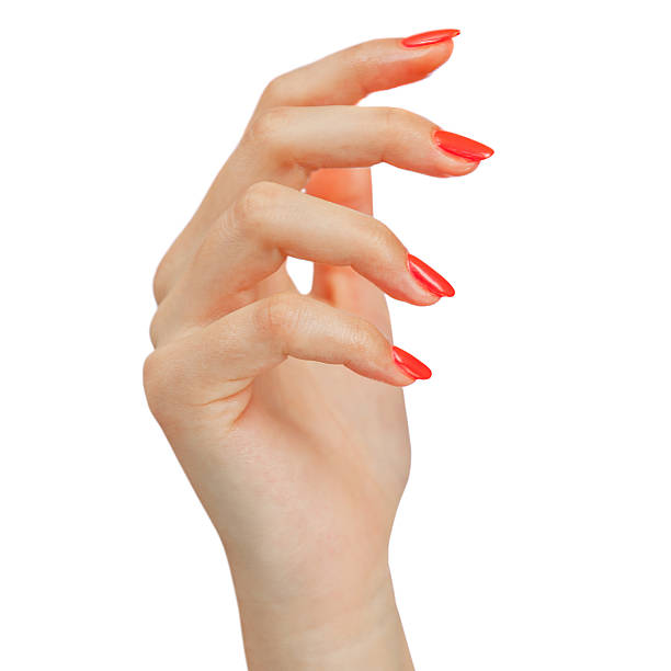 donna di mano - fingernail nail polish women human hand foto e immagini stock