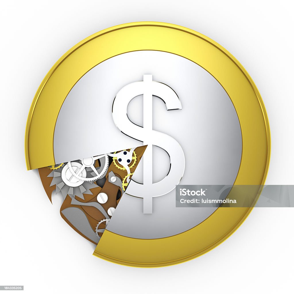 Moneda con mecanismo interior - Foto de stock de Actividades bancarias libre de derechos