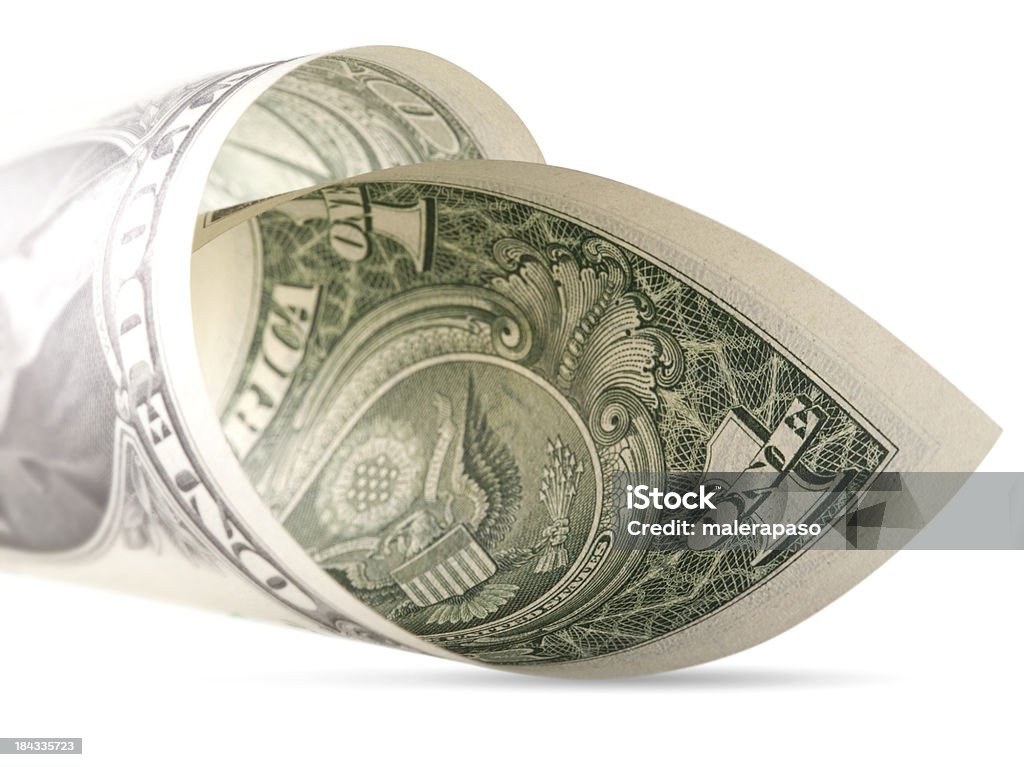 Nota de 1 dólar - Foto de stock de Atividade comercial royalty-free