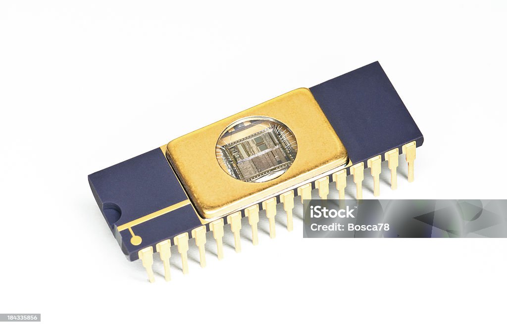 EPROM, borrable memoria de solo lectura Chip programable - Foto de stock de Chip - Componente de ordenador libre de derechos