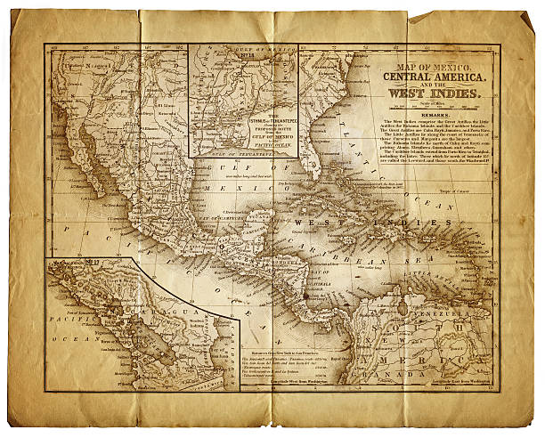 istock map of mexico, central america and the west indies 184336239