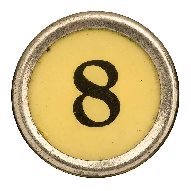 istock Alphabet - Number 8 from old Manual Typewriter. 184336291