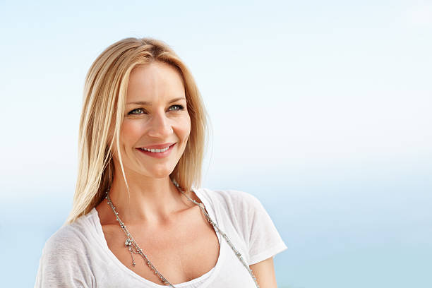 istock Gorgeous woman daydreaming 184336494