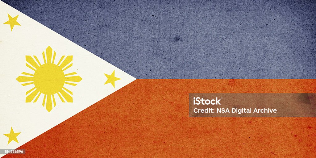 Bandiera delle Filippine Close-Up ("immagine ad alta risoluzione - Foto stock royalty-free di Bandiera delle Filippine