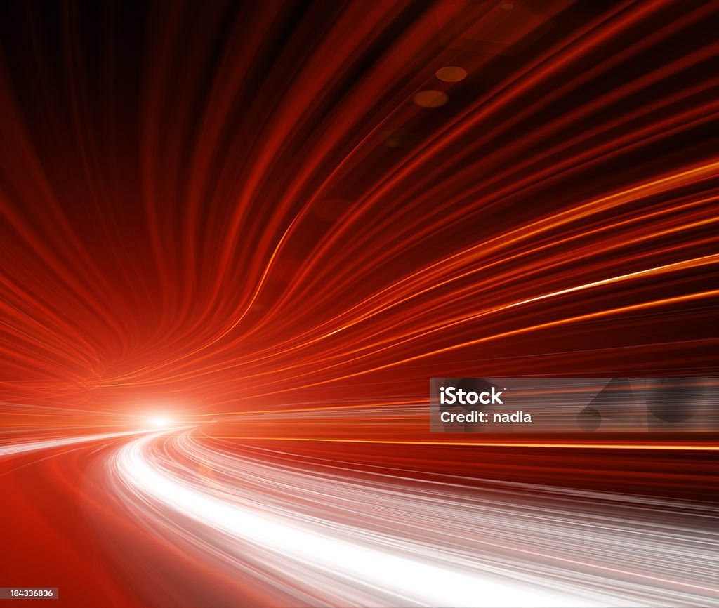 Abstrato velocidade lenta na highway túnel - Foto de stock de Abstrato royalty-free