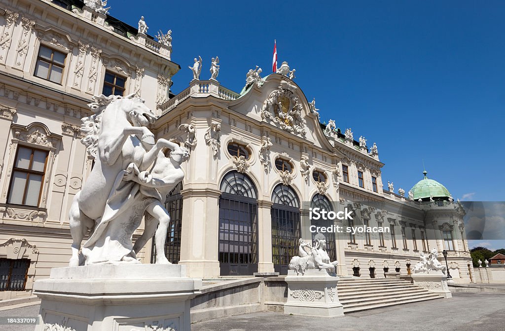 O Alto Belvedere, em Viena, o edifício do palácio - Foto de stock de Arquitetura royalty-free