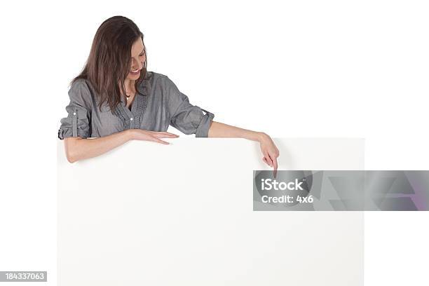 Woman Holding A Whiteboard Stock Photo - Download Image Now - 20-29 Years, Adult, Adults Only