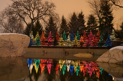 Christmas decoration at Lincoln Park Zoo in Chicago.