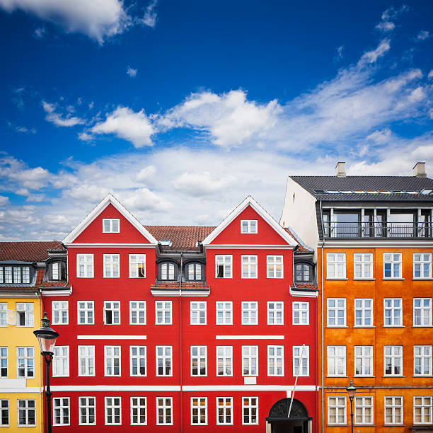 nyhavn número 18/20 hans christian andersen casa - hans christian andersen imagens e fotografias de stock