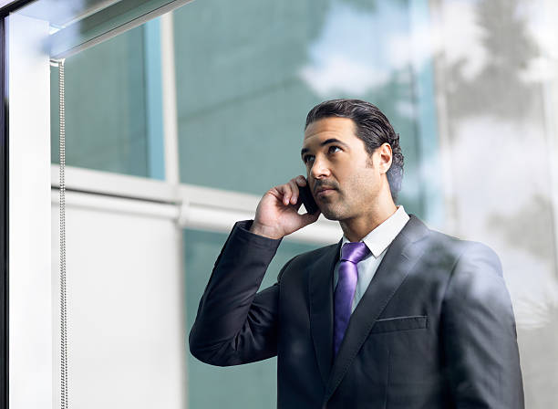 istock Business man on the phone 184337798