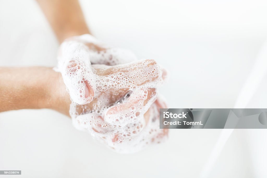 손 씻기 - 로열티 프리 살균 스톡 사진