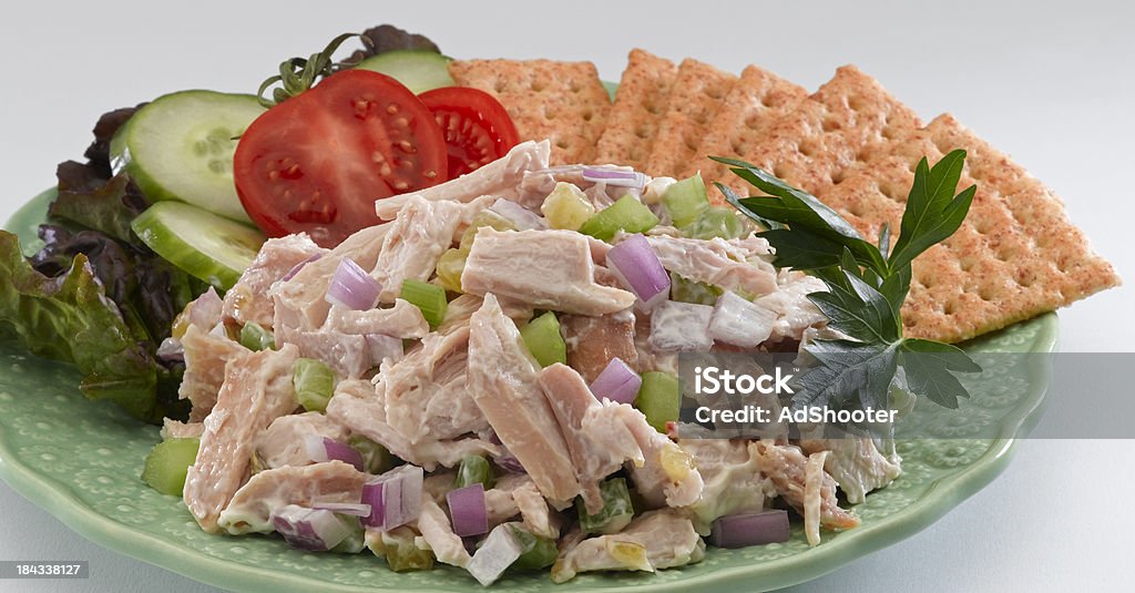 Salada de frango assado - Foto de stock de Rotisserie royalty-free