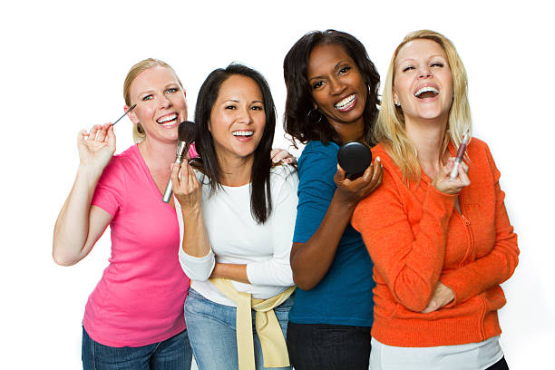 istock Girls putting on makeup 184338179