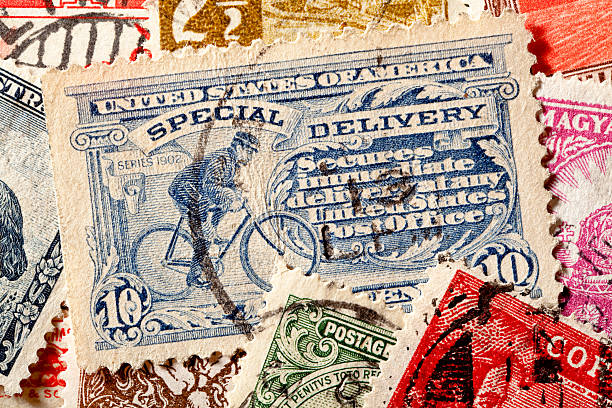 istock Special Delivery United States Postage Stamps 184338203