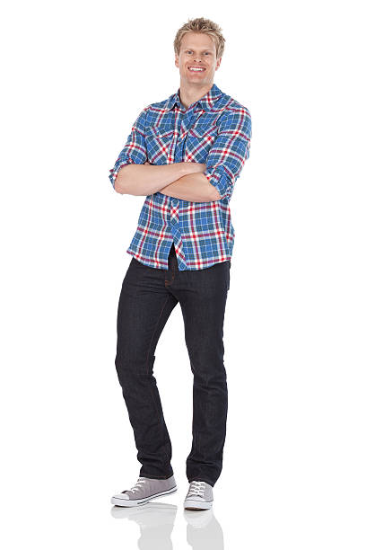 istock Man standing with his arms crossed 184338314