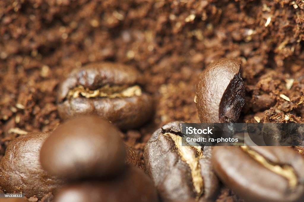 Coffee beans Coffee beans close-up (shallow depth of field) Brown Stock Photo