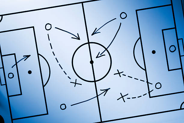 estrategia de fútbol - football strategy plan sport fotografías e imágenes de stock