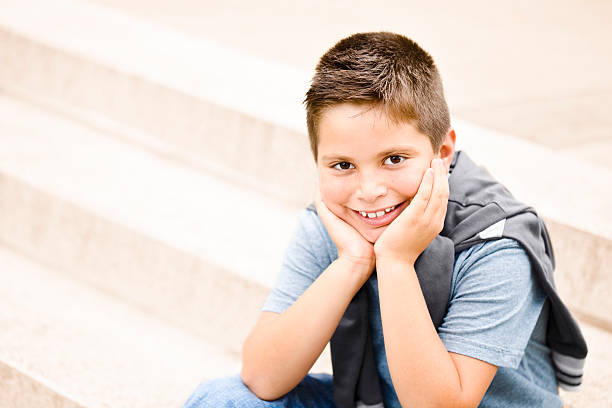 istock Portrait of a smiling little boy 184338957