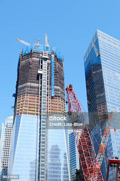 New Buildings In Ground Zero Stock Photo - Download Image Now - Activity, Beginnings, Blue
