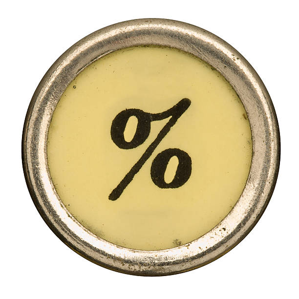 istock Alphabet - % Percentage Sign from old Manual Typewriter. 184339761