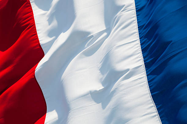 Flag of France French flag on a windy day. french flag photos stock pictures, royalty-free photos & images