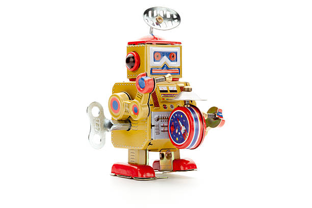 istock Retro Tin Toy Bigband Robot 184340257