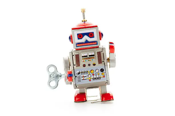 Photo of Retro tin toy walker robot