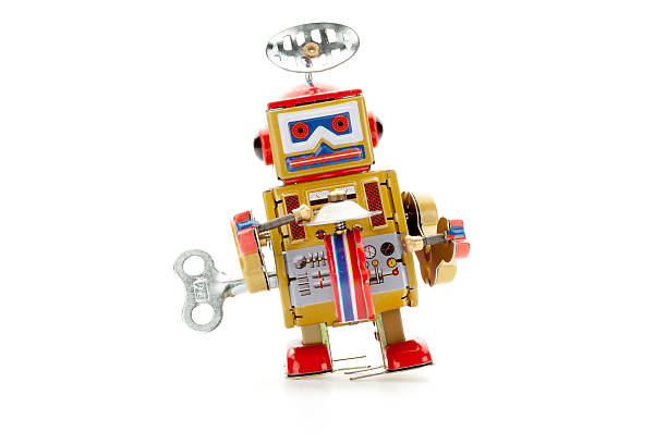 istock Retro Tin Toy Bigband Robot 184340276